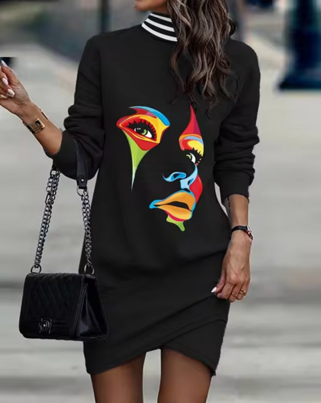 ALMA | Vestido Casual con Dobladillo Asimétrico para Mujer | Tejido Suave y Diseño Moderno para Estilo Diario 2