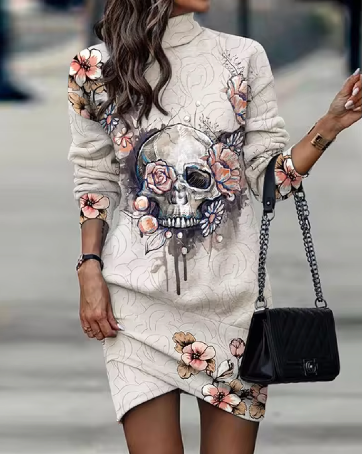 ALMA | Vestido Casual con Dobladillo Asimétrico para Mujer | Tejido Suave y Diseño Moderno para Estilo Diario 3
