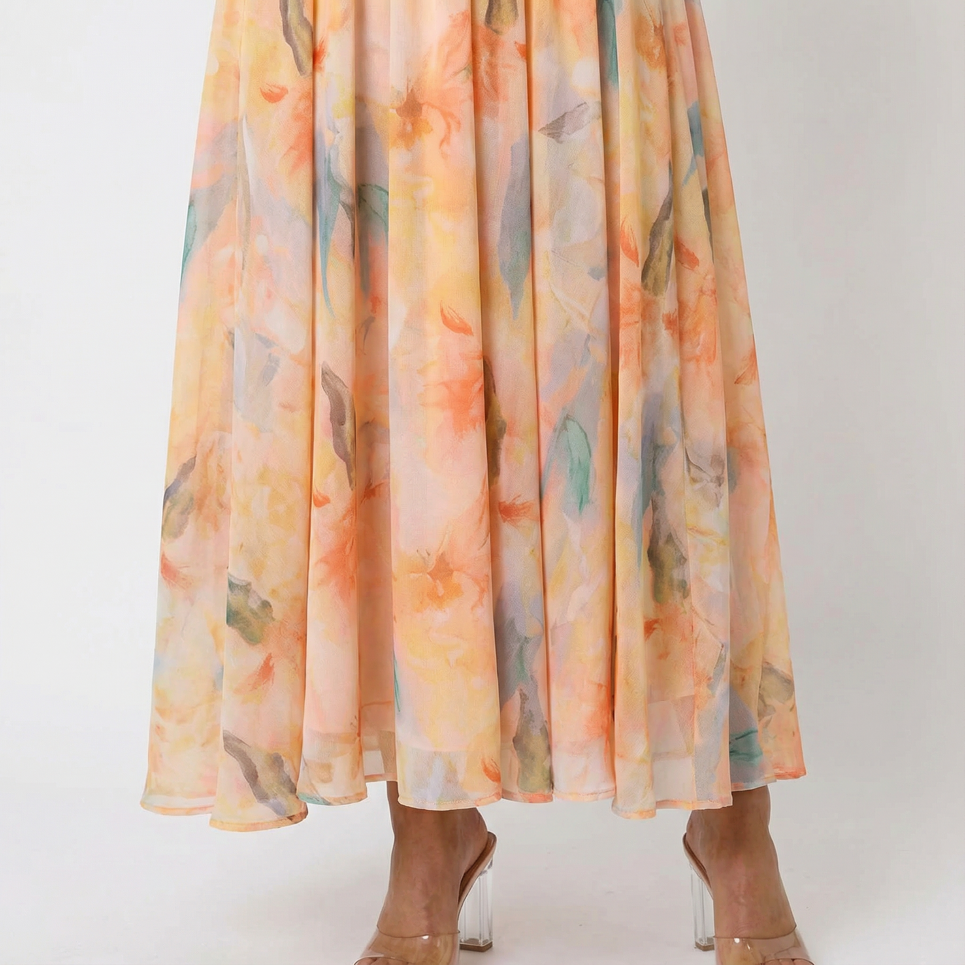 AcuarelaDream | Elegante Vestido Largo Halter con Espalda Abierta 4