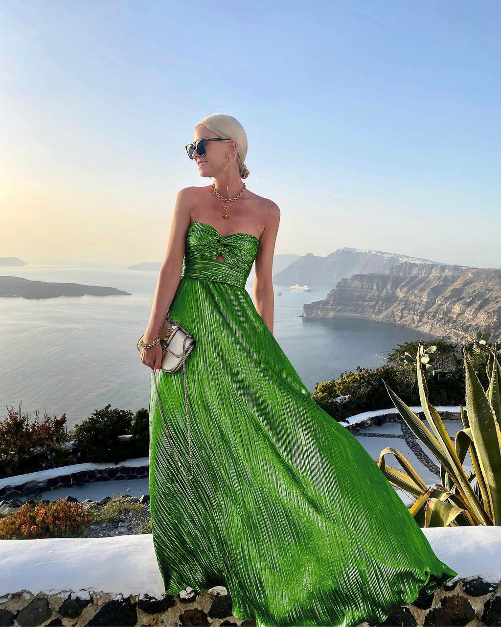 Ane | Vestido de Fiesta Largo Sin Tirantes con Tejido Brillante | Elegante y Cómodo para Eventos Especiales 5