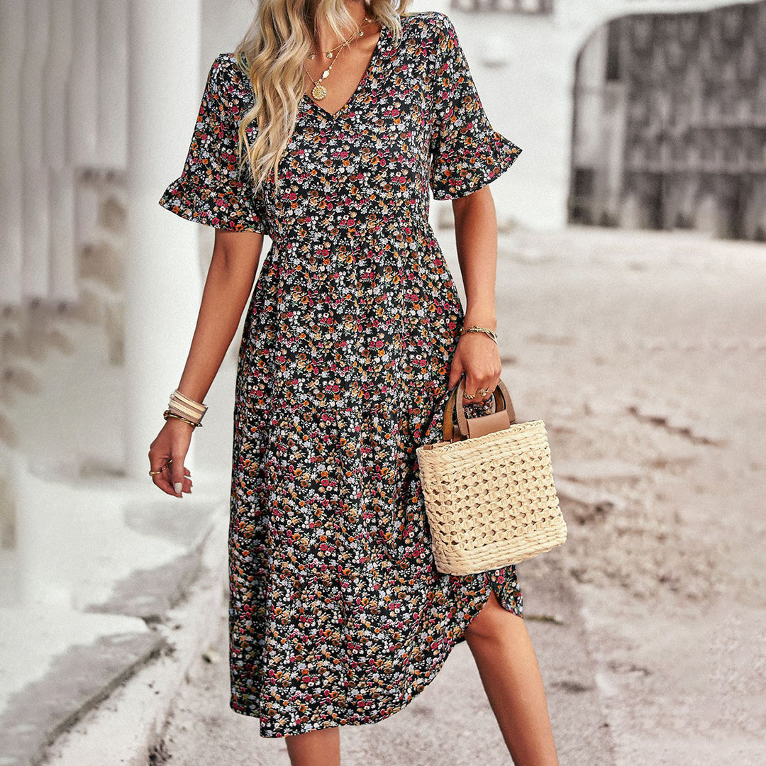 DANIELA – Vestido midi elegante para mujer