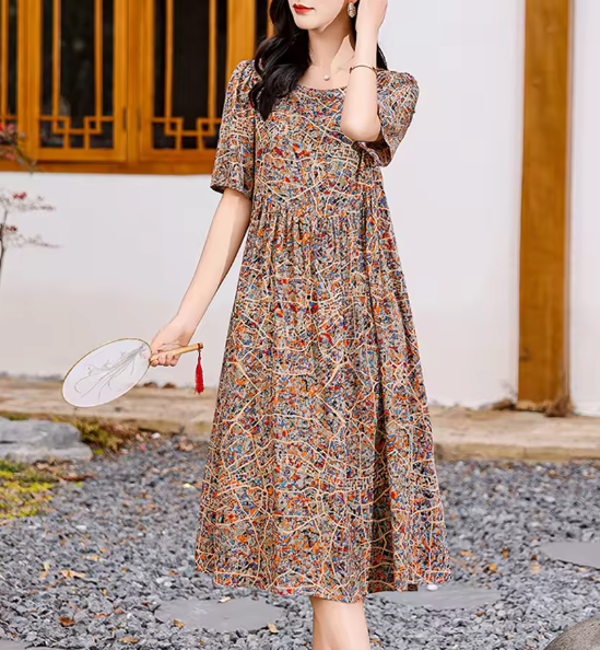 DANIELA – Vestido midi elegante para mujer