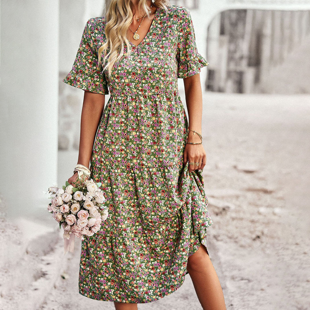 DANIELA – Vestido midi elegante para mujer