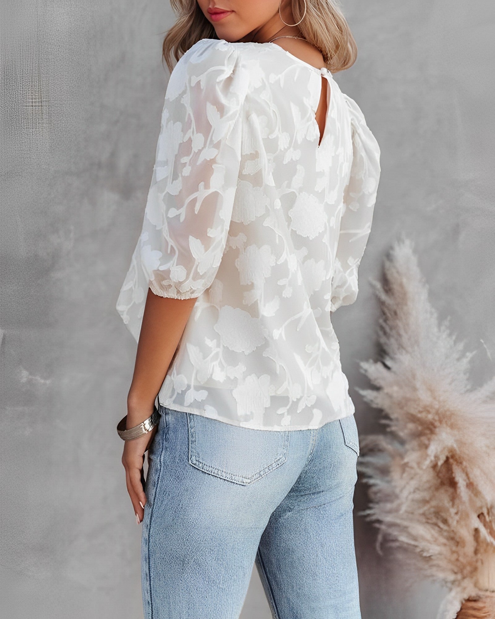 Claudia | Blusa Elegante con Estampado Floral para Mujer 3