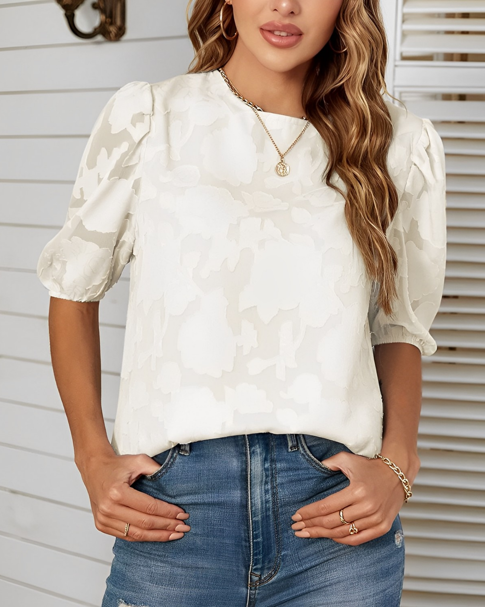Claudia | Blusa Elegante con Estampado Floral para Mujer 5