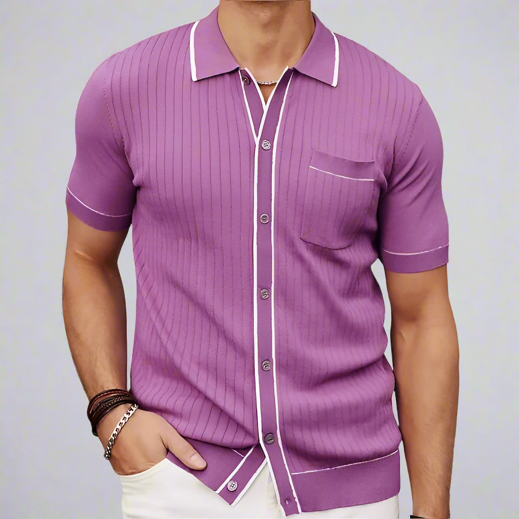 Diego | Moderno Polo Casual Para Hombre Con Ribetes Elegantes 0
