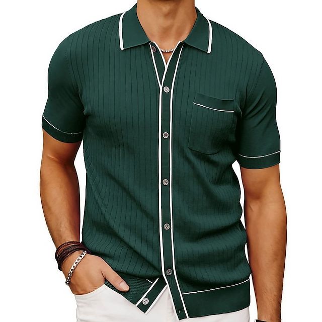 Diego | Moderno Polo Casual Para Hombre Con Ribetes Elegantes 1