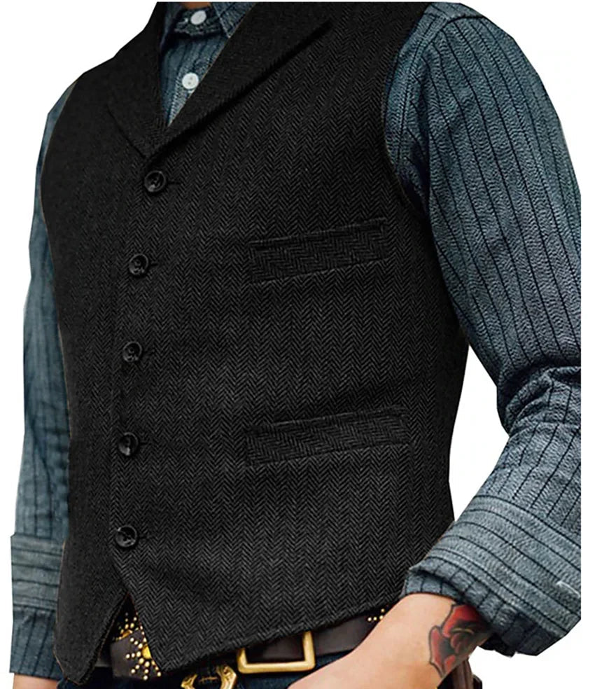 Edgar | Chaleco Clásico Vintage para Hombre Elegante y Entallado 0