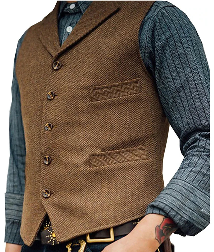 Edgar | Chaleco Clásico Vintage para Hombre Elegante y Entallado 1