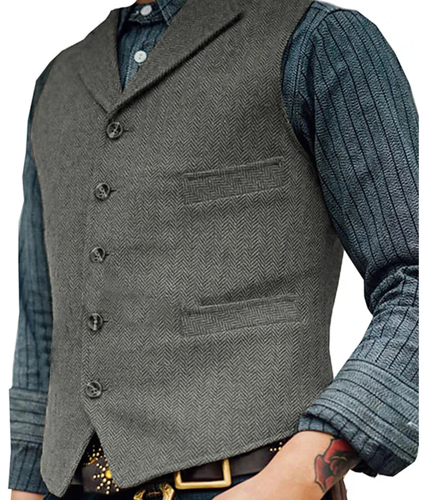 Edgar | Chaleco Clásico Vintage para Hombre Elegante y Entallado 5