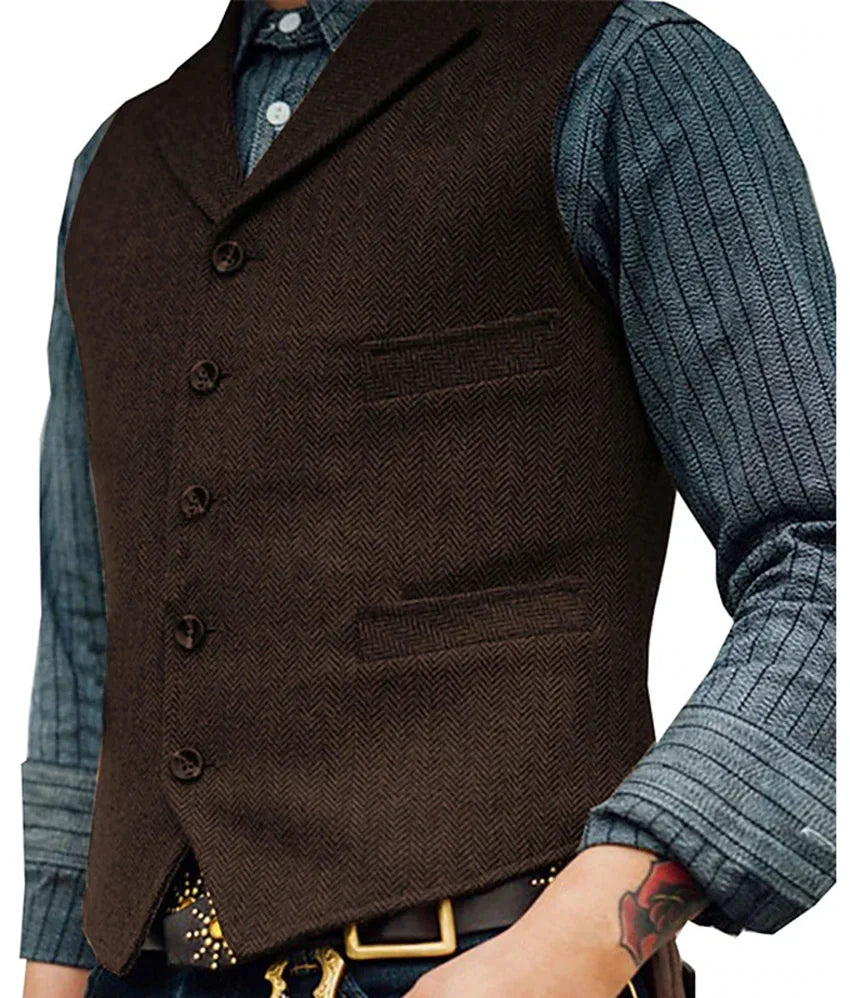 Edgar | Chaleco Clásico Vintage para Hombre Elegante y Entallado 7
