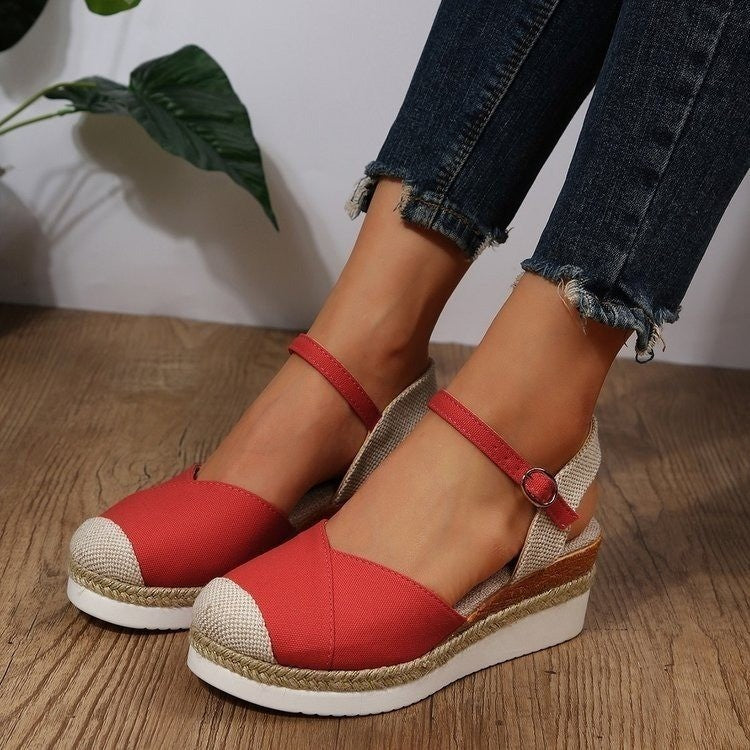 Emily | Elegantes Sandalias de Cuña Casual con Punta Cerrada 2