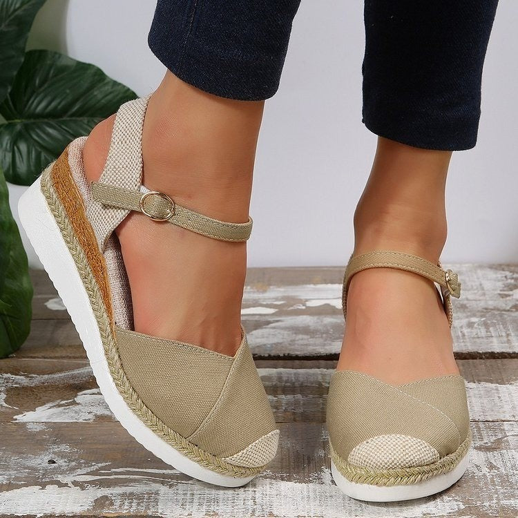 Emily | Elegantes Sandalias de Cuña Casual con Punta Cerrada 4