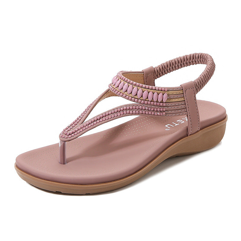 Emily | Elegantes Sandalias de Verano con Banda Elástica y Adornos 4