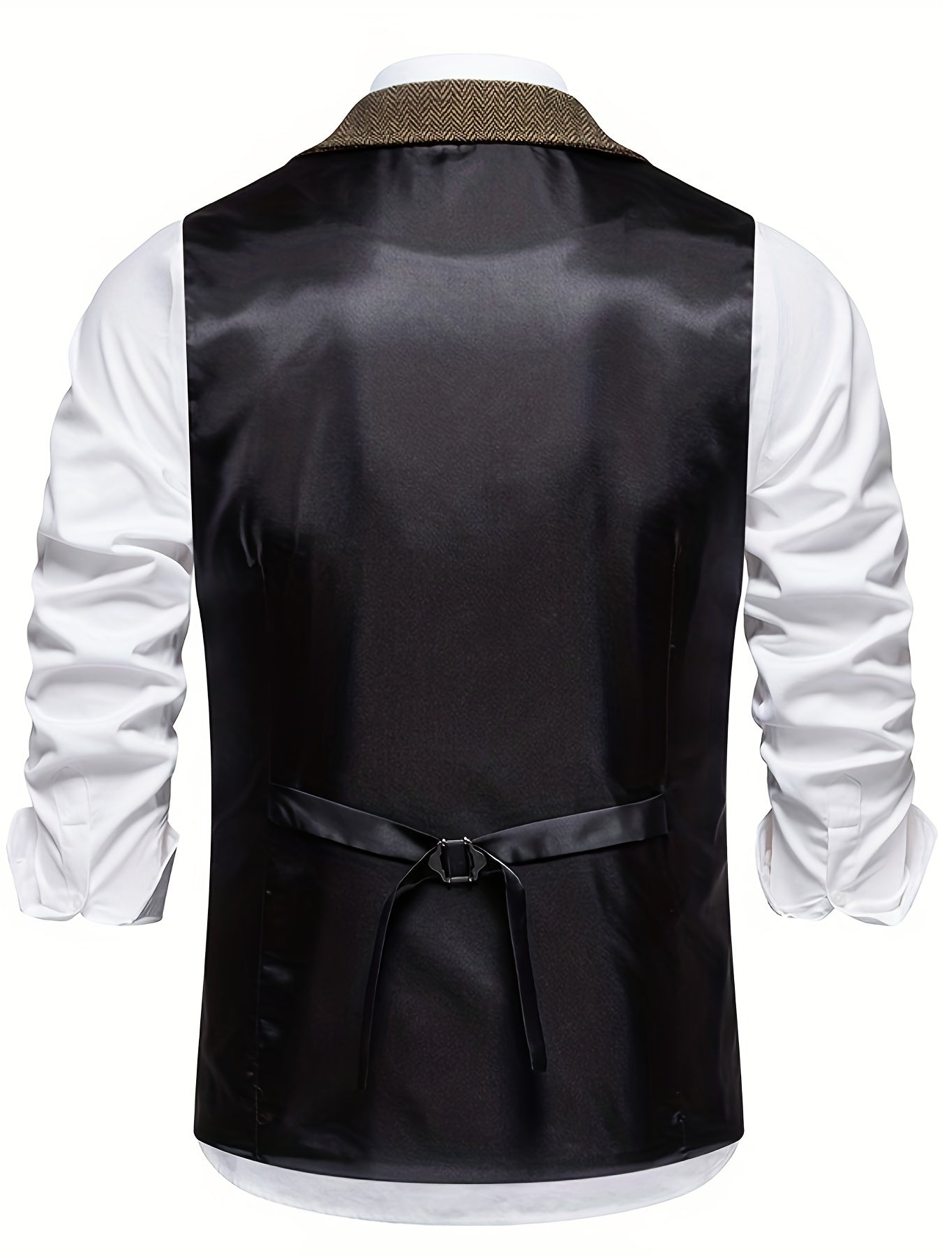 Ethan | Elegante Chaleco Hombre con Diseño de Espiga y Corte Entallado 1