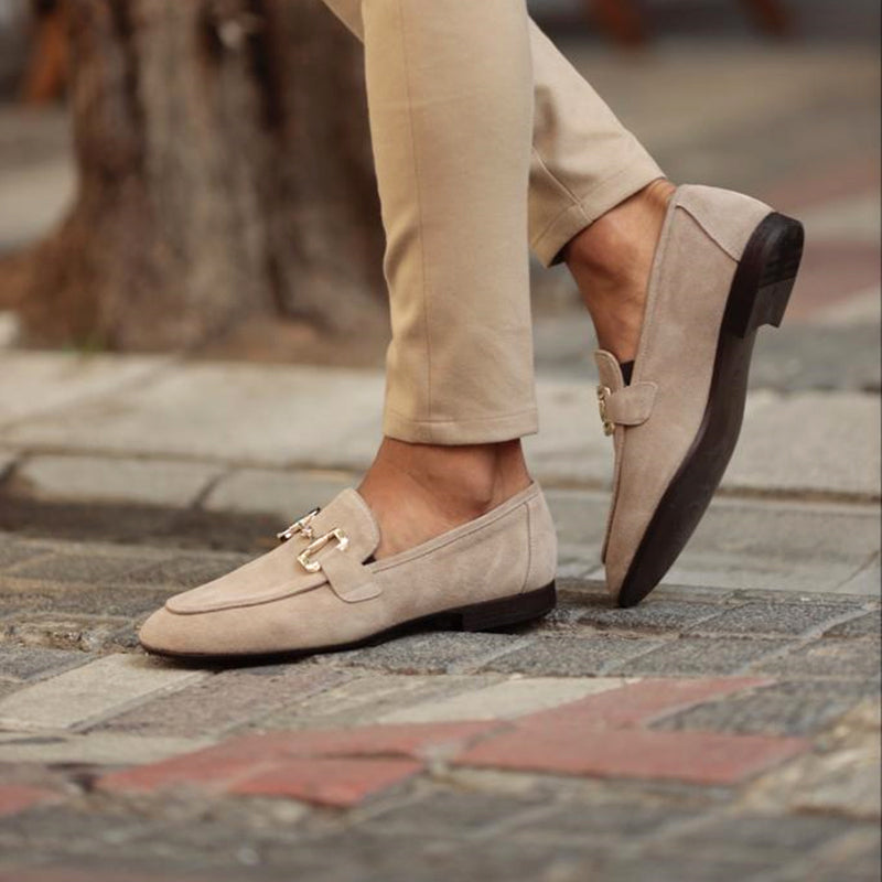 Ethan | Elegantes Mocasines Negros de Piel Sintética con Detalle Metálico 0