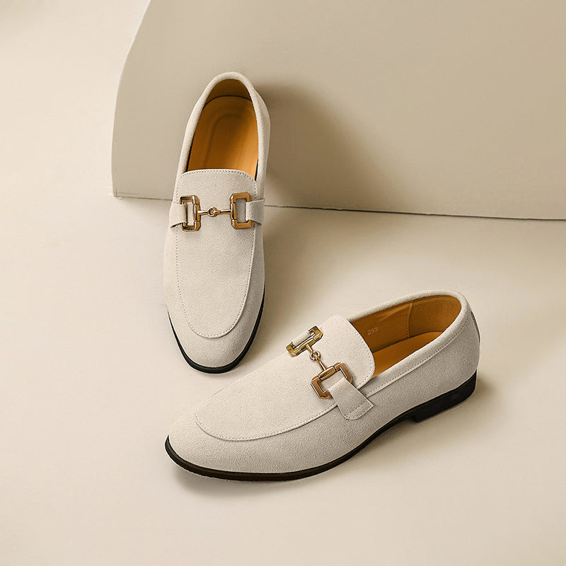 Ethan | Elegantes Mocasines Negros de Piel Sintética con Detalle Metálico 1