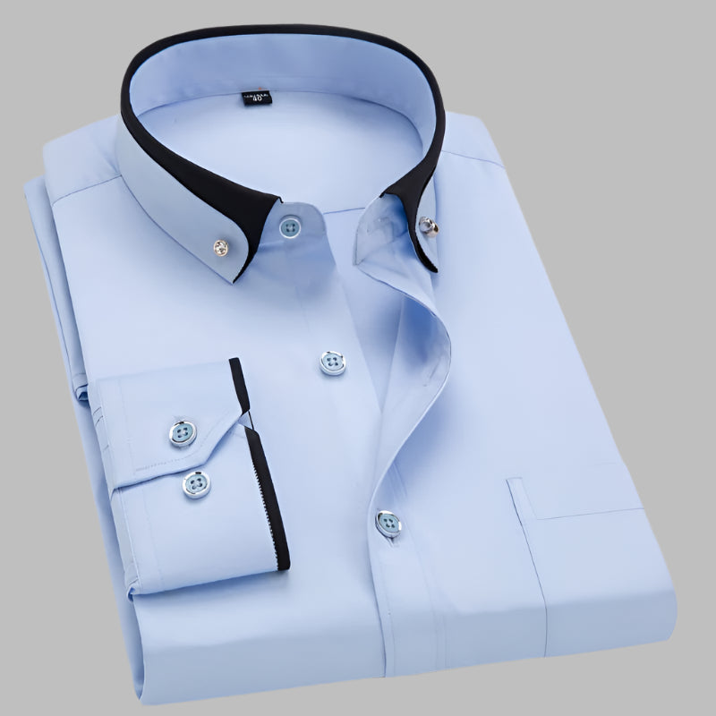 Ethan | Moderno Camisa de Hombre con Cuello en Contraste 4