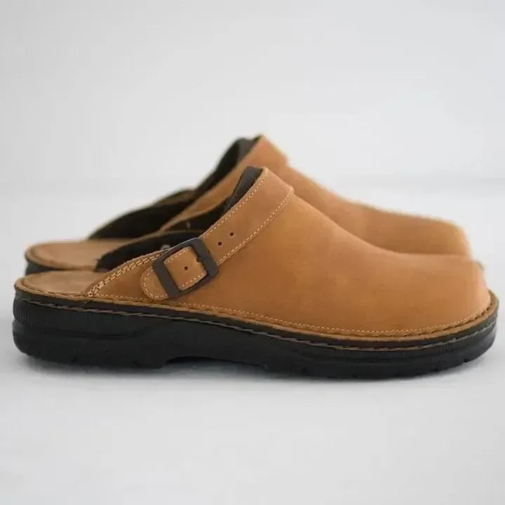 Ethan | Zuecos Unisex de Ante Cómodos y Resistentes 0