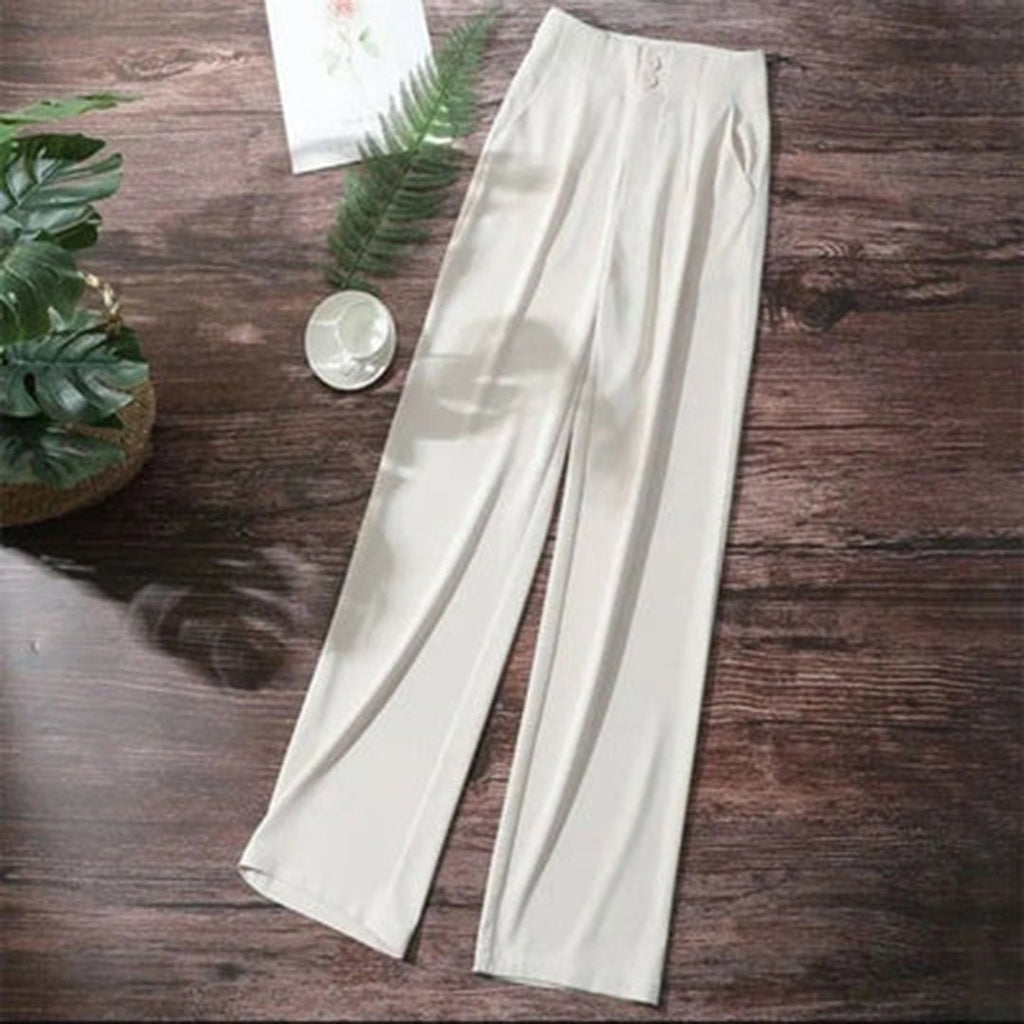 Isabella | Pantalones Anchos de Lino Talle Alto para Mujer 4