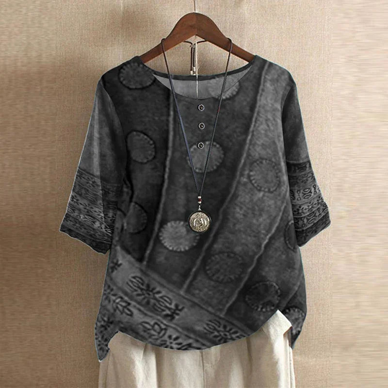 Lucía | Blusa Floral Vintage para Mujer con Ajuste Relajado 1
