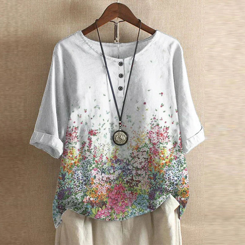 Lucía | Blusa Floral Vintage para Mujer con Ajuste Relajado 6