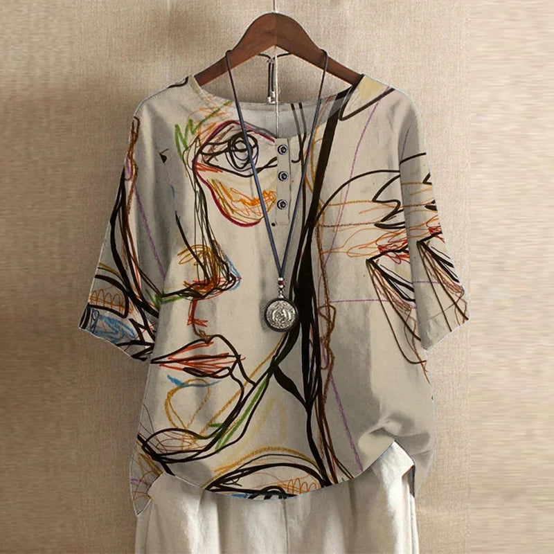Lucía | Blusa Floral Vintage para Mujer con Ajuste Relajado 9
