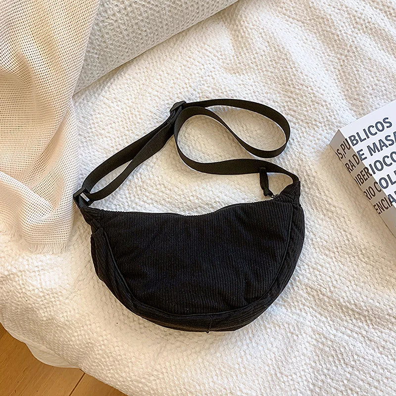 Lucía | Bolso Bandolera de Pana Ajustable para Mujer Elegante y Casual 1