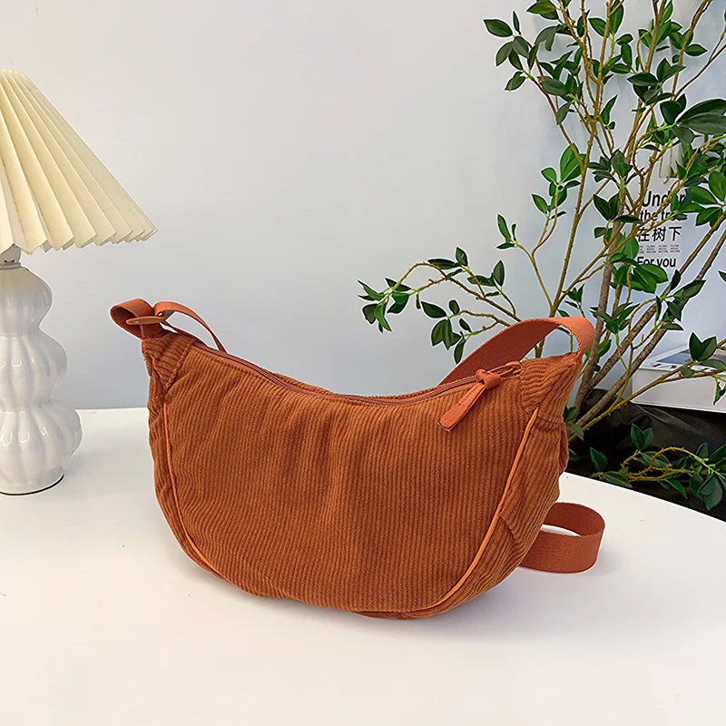 Lucía | Bolso Bandolera de Pana Ajustable para Mujer Elegante y Casual 7