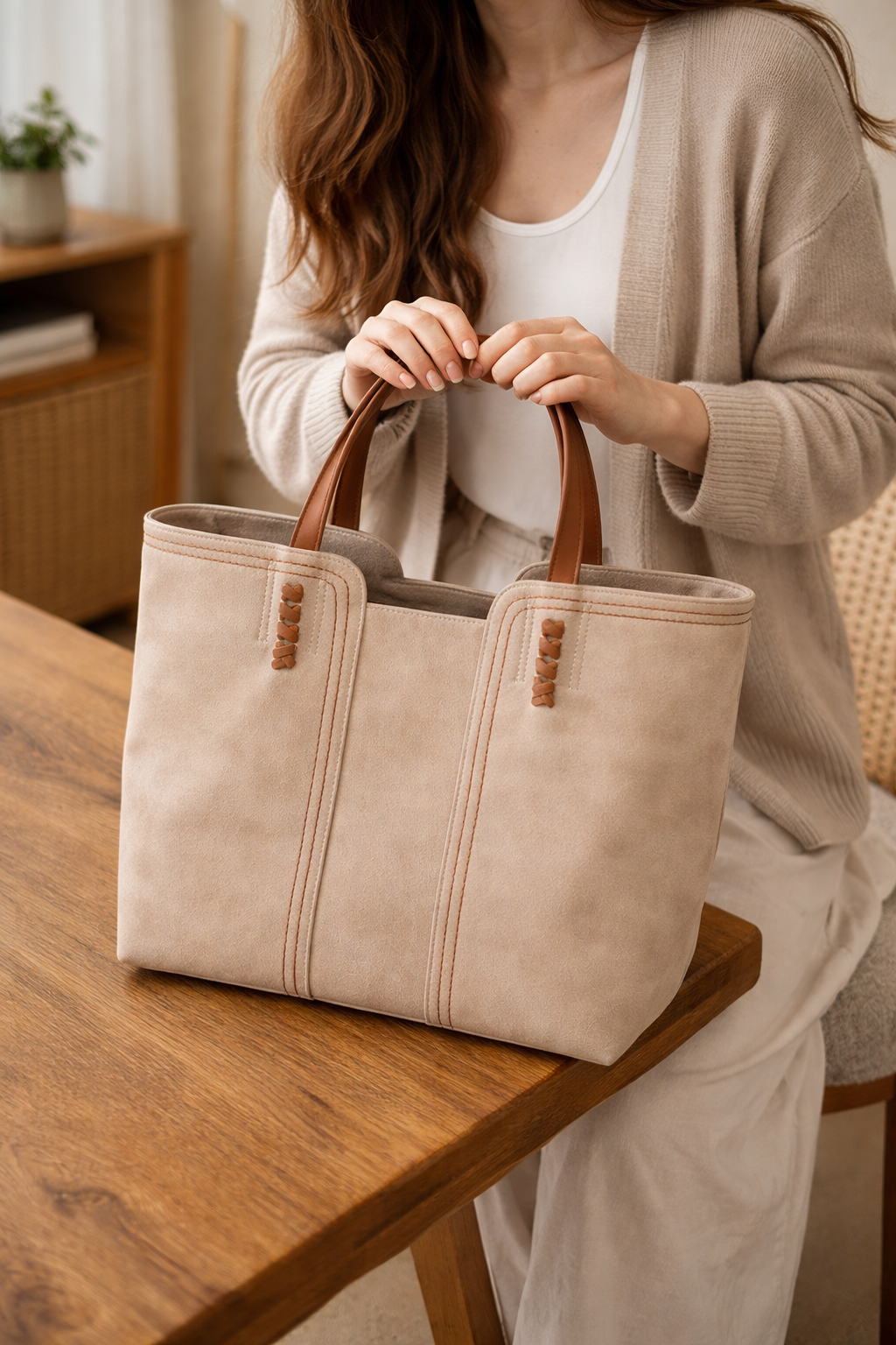 Lucía | Bolso Tote Estructurado para Mujer con Textura Suave 4
