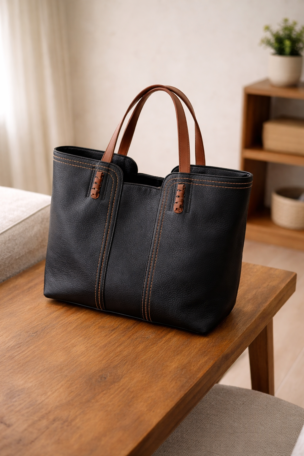 Lucía | Bolso Tote Estructurado para Mujer con Textura Suave 6