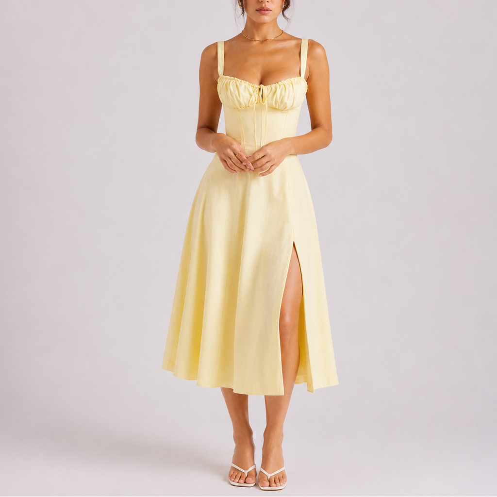 Lucía | Vestido Midi Corsé con Tirantes para Mujer Elegante 2