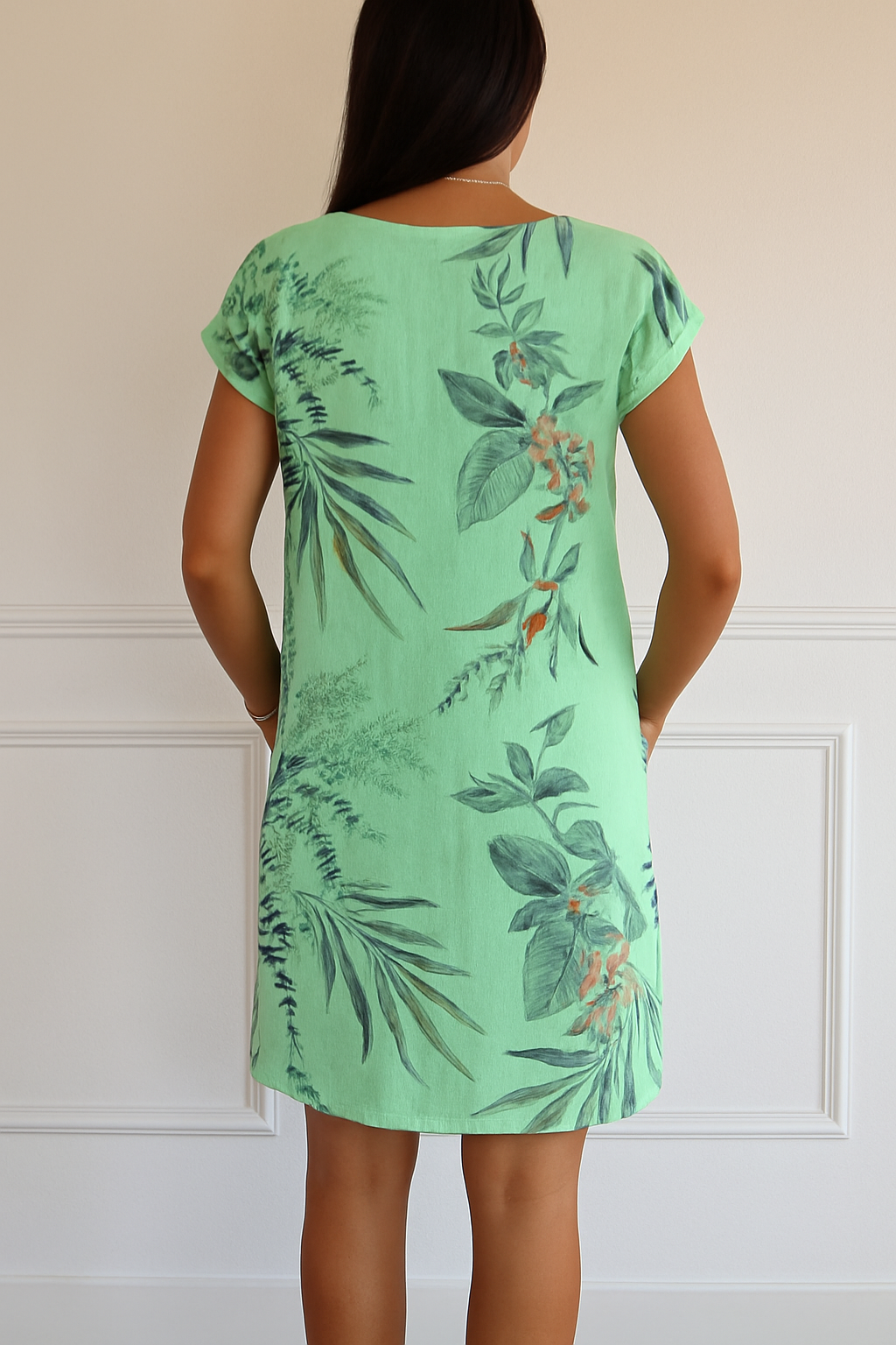 Lucía | Vestido de Lino Floral para Mujer en Verano 2