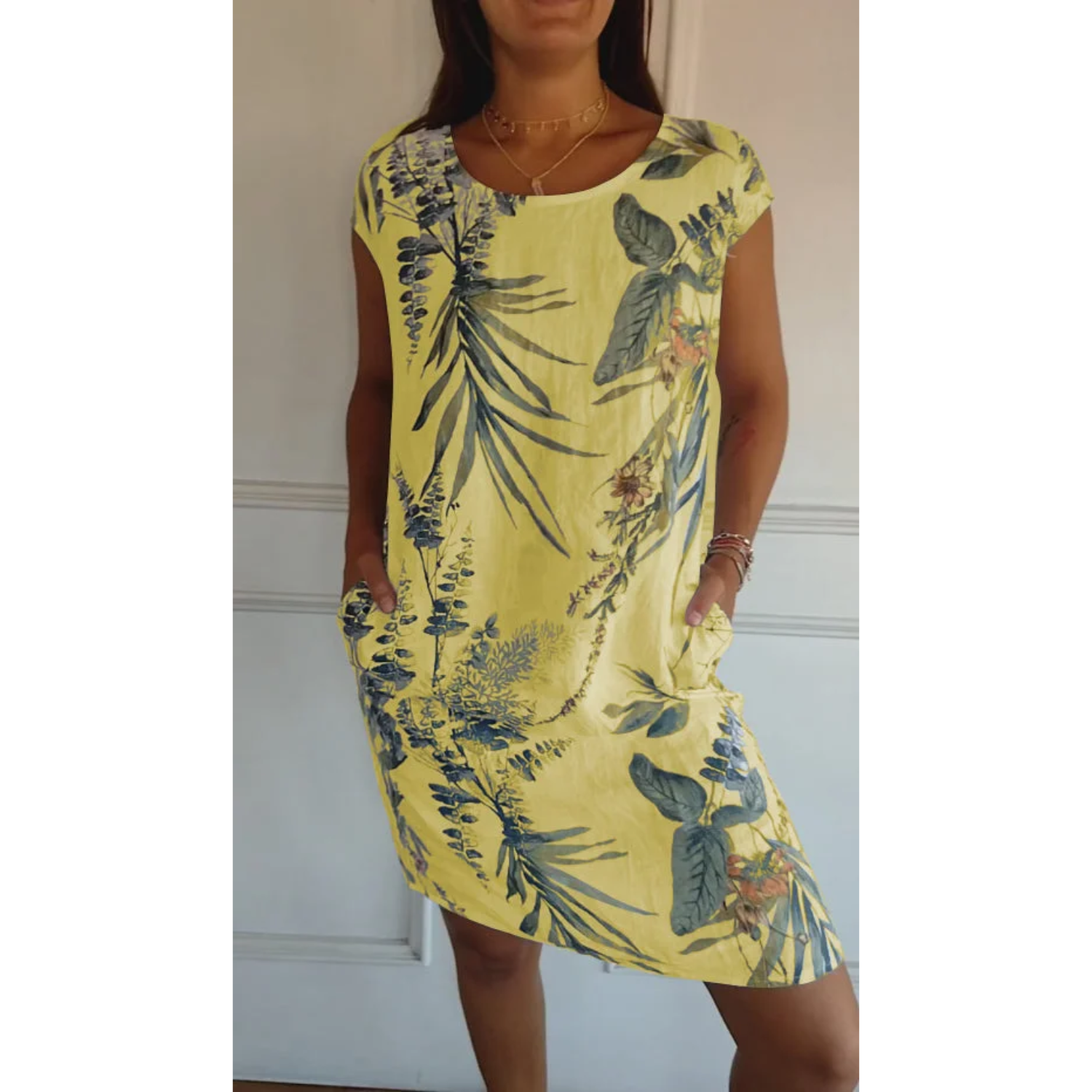 Lucía | Vestido de Lino Floral para Mujer en Verano 3