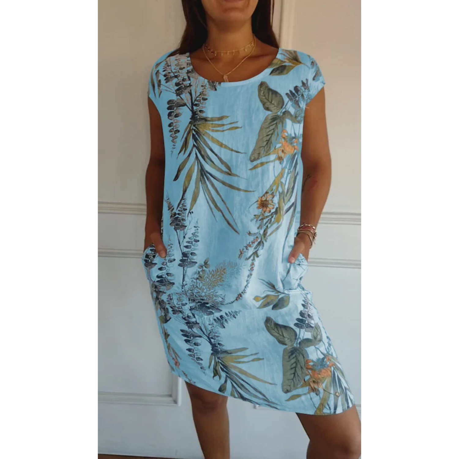 Lucía | Vestido de Lino Floral para Mujer en Verano 4