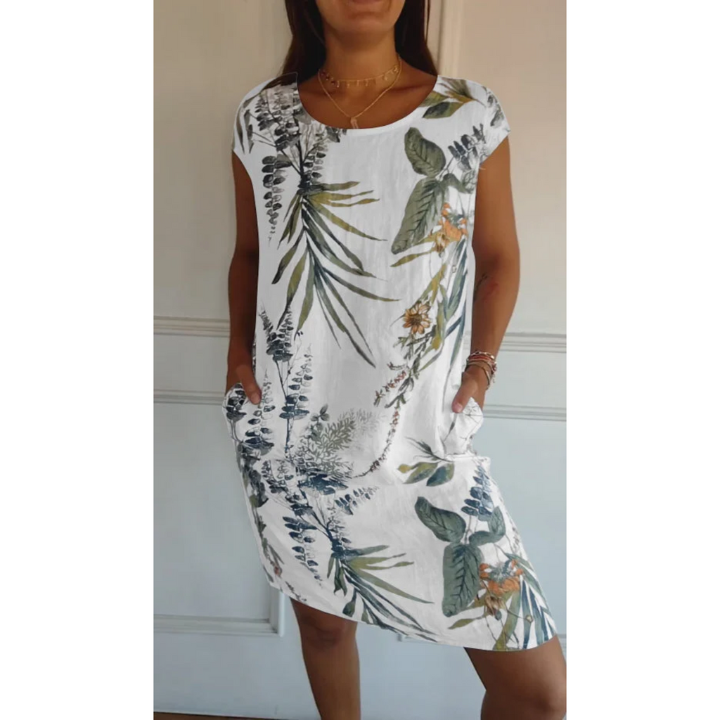 Lucía | Vestido de Lino Floral para Mujer en Verano 7