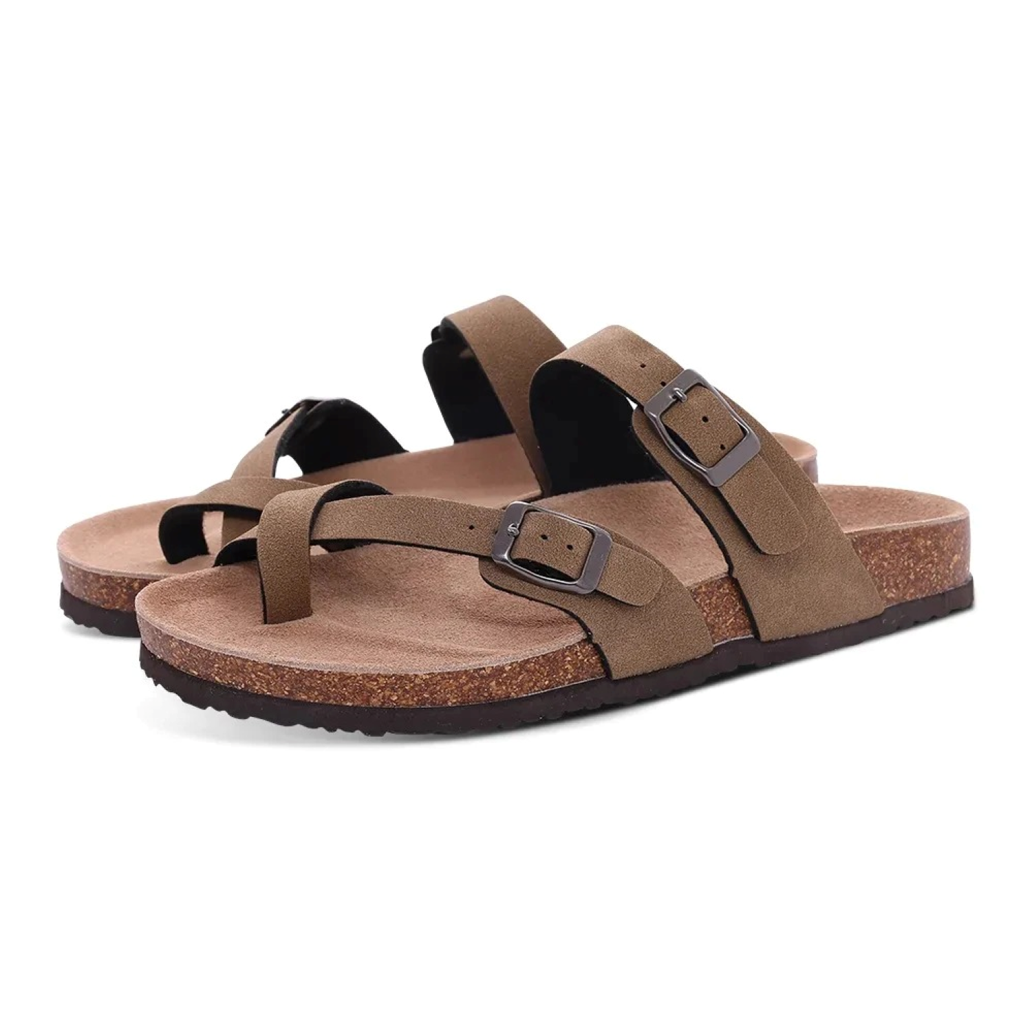 Mia | Sandalias Abiertas Ligeras con Doble Hebilla 0