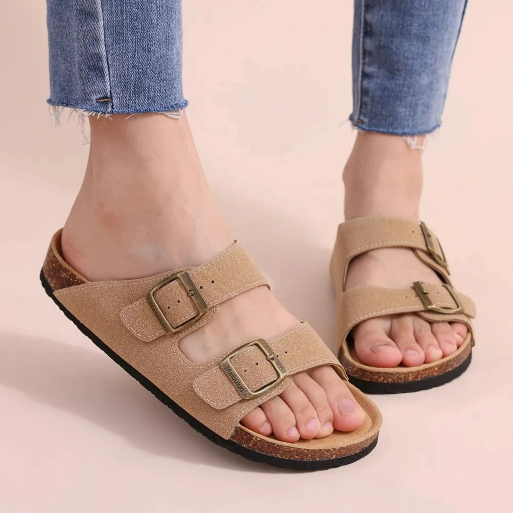 Mia | Sandalias Abiertas Ligeras con Doble Hebilla 5