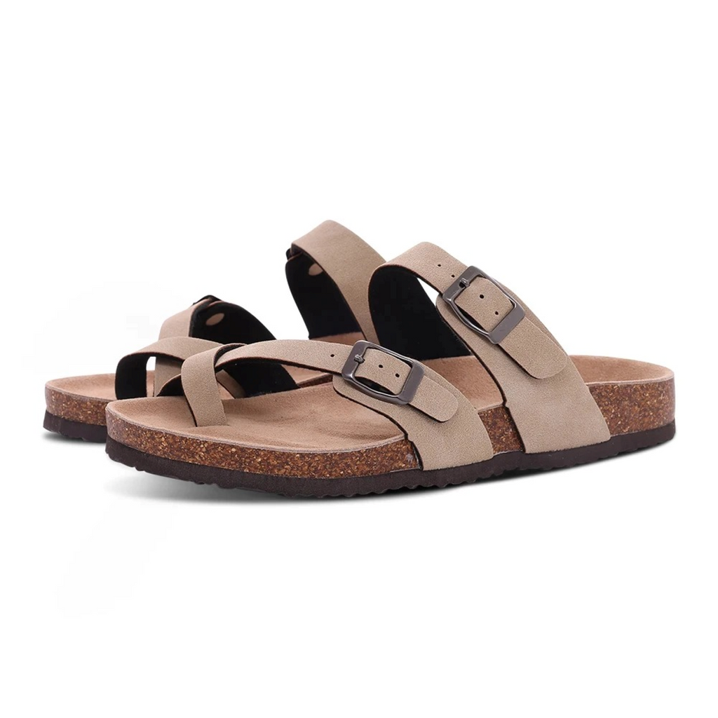 Mia | Sandalias Abiertas Ligeras con Doble Hebilla 6