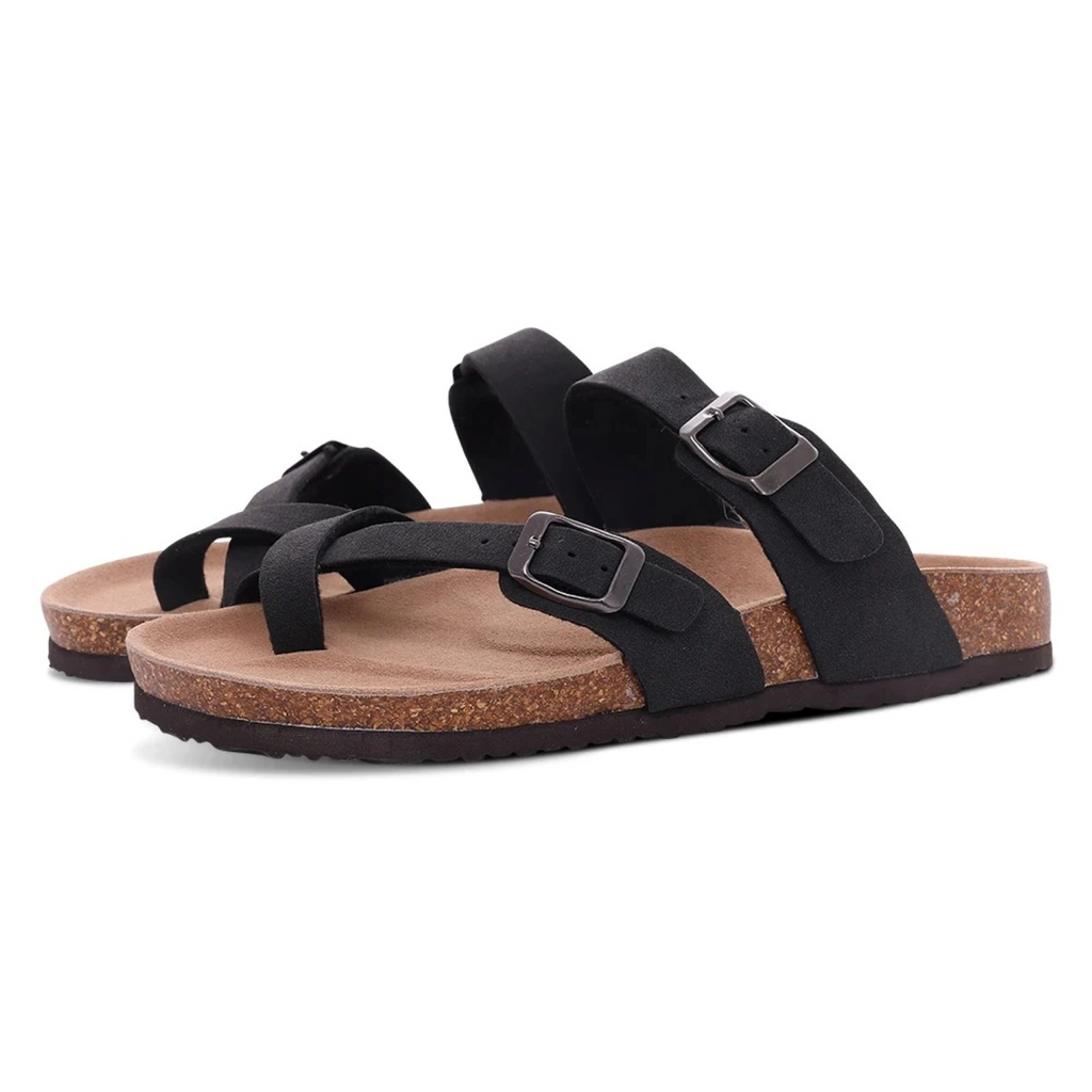 Mia | Sandalias Abiertas Ligeras con Doble Hebilla 8