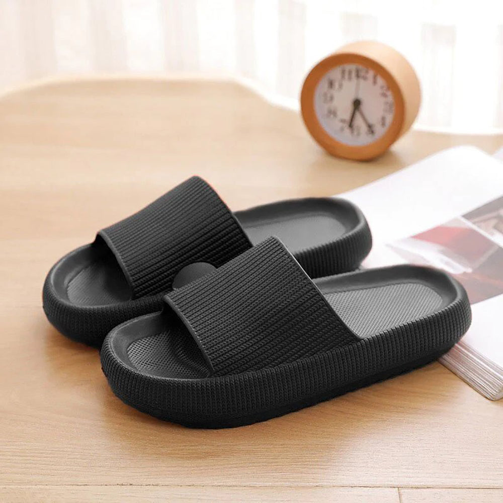 Samantha | Elegantes Sandalias Planas Negras para Mujer 9