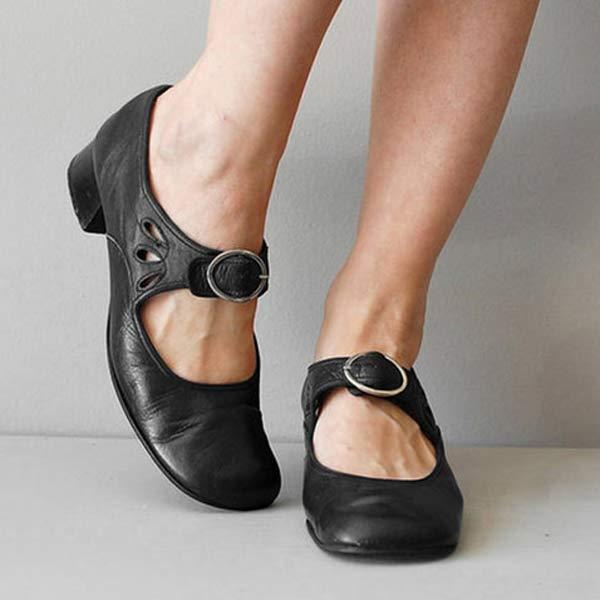 Samantha | Elegantes Zapatos Ortopédicos Vintage con Correa Ajustable 1