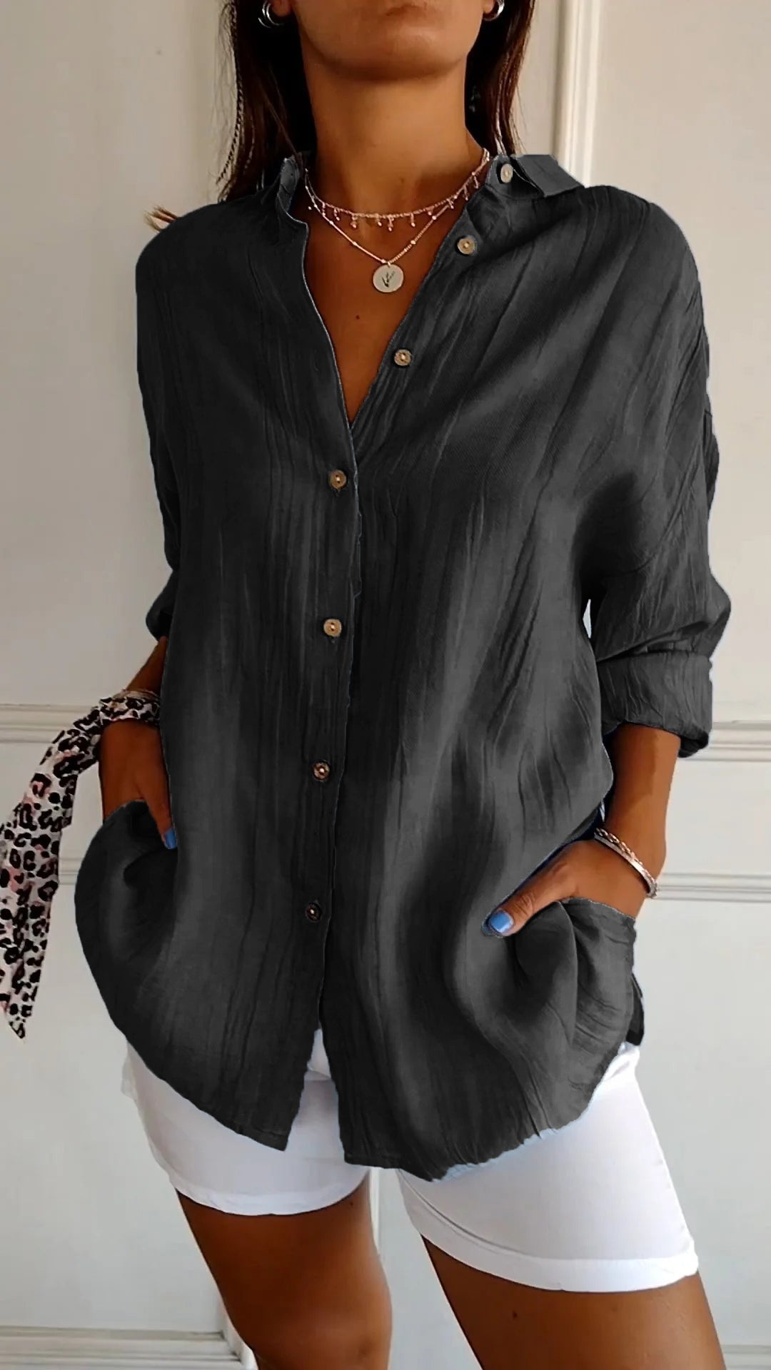 Sofia | Elegante Camisa Blanca Casual para Mujer 11