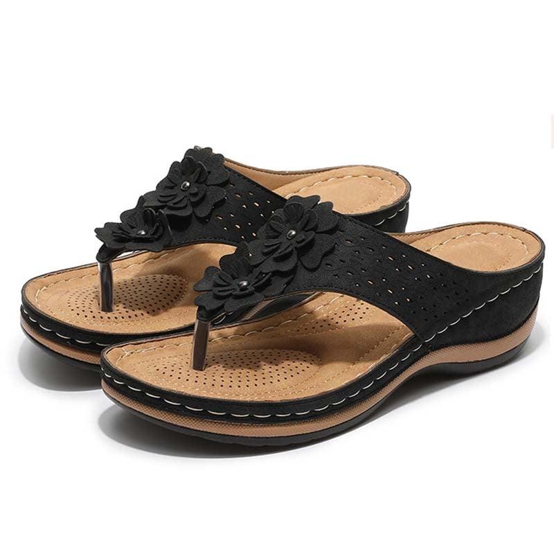 Sofía | Elegantes Sandalias Mujer con Plataforma Floral 0