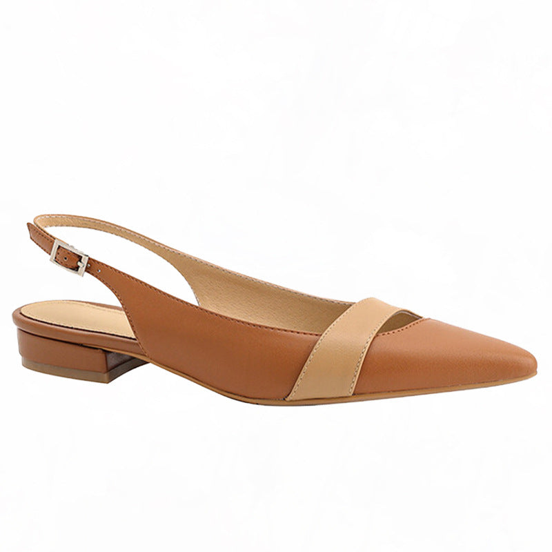 Sofia | Elegantes Sandalias Planas Negras Mujer con Punta Cerrada 4