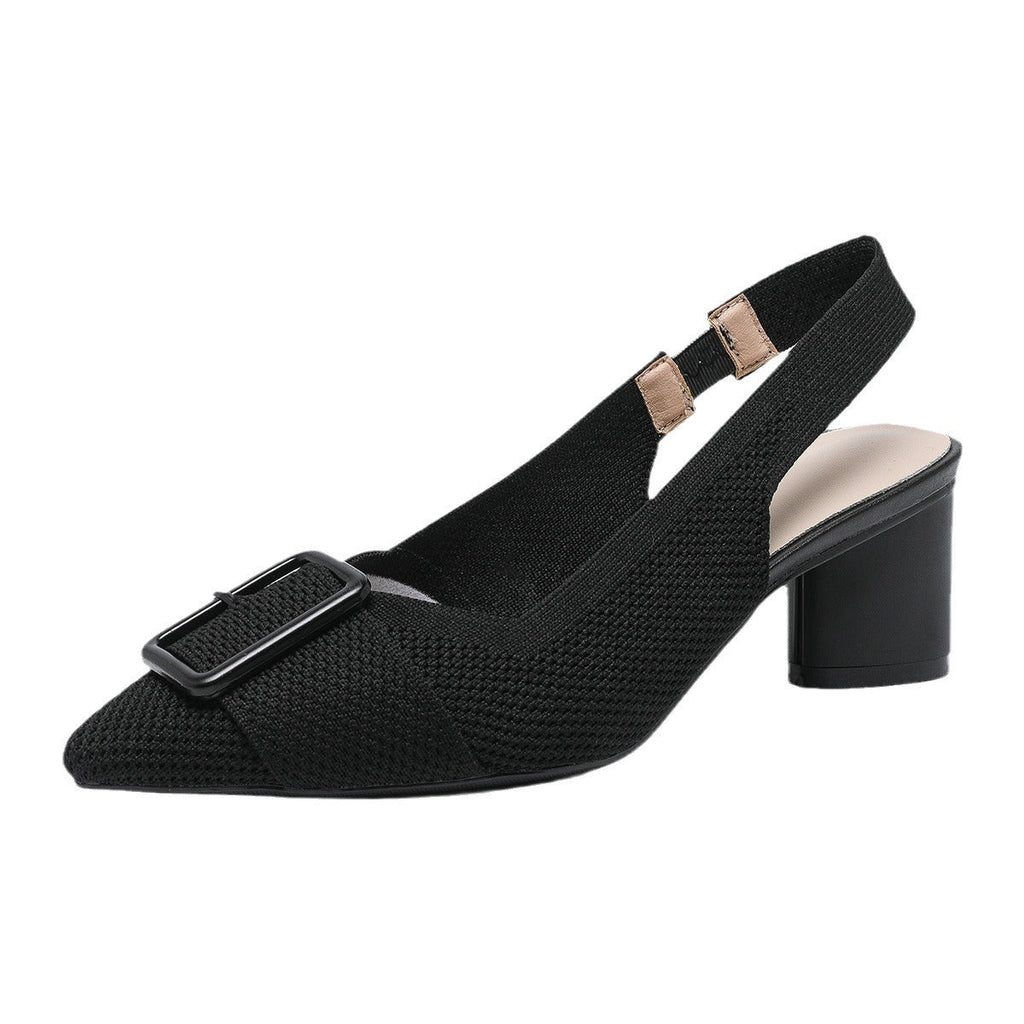 Sofia | Elegantes Sandalias de Tacón Grueso con Punta Cerrada 0
