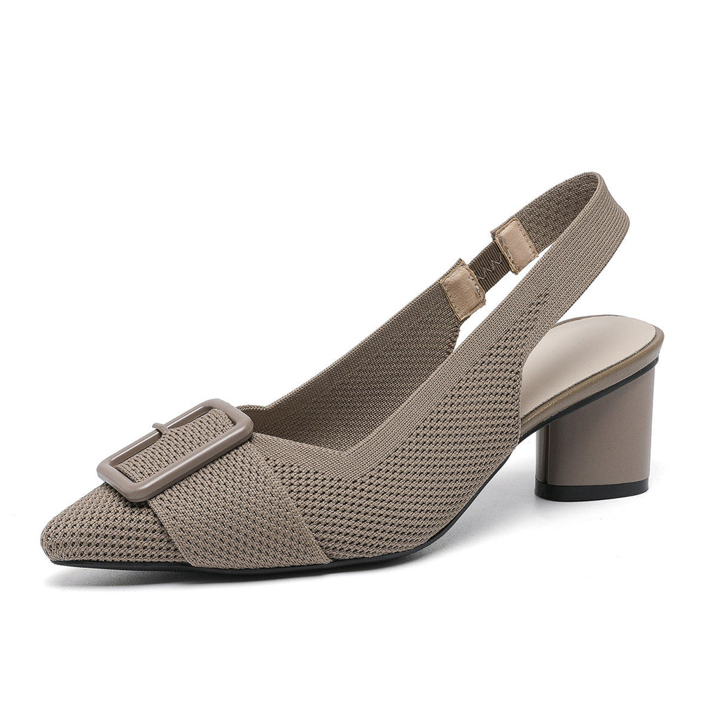 Sofia | Elegantes Sandalias de Tacón Grueso con Punta Cerrada 6