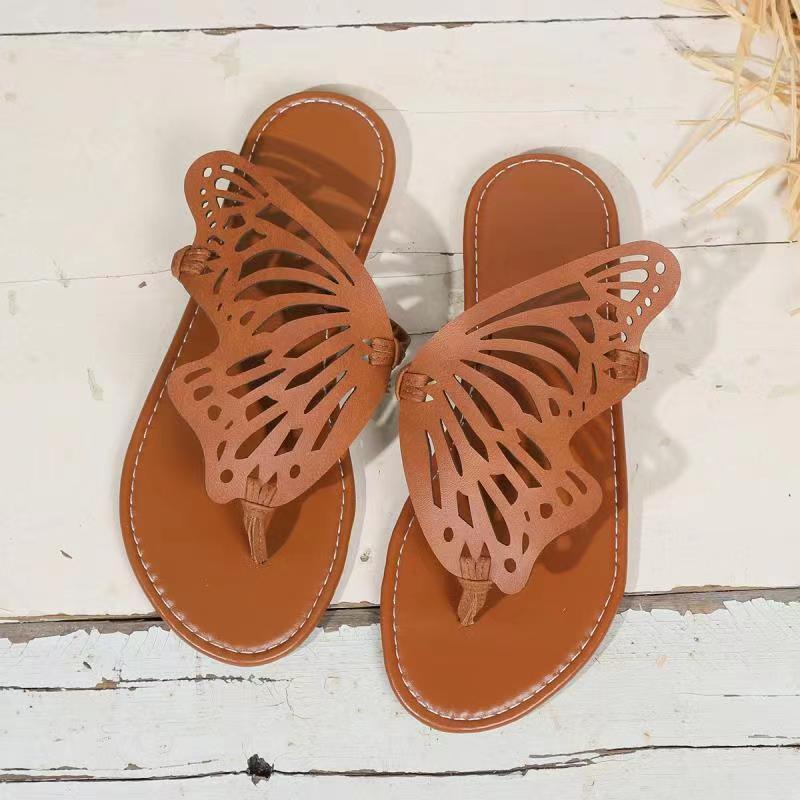 Sofia | Sandalias Vintage Planas con Diseño de Alas de Mariposa 7
