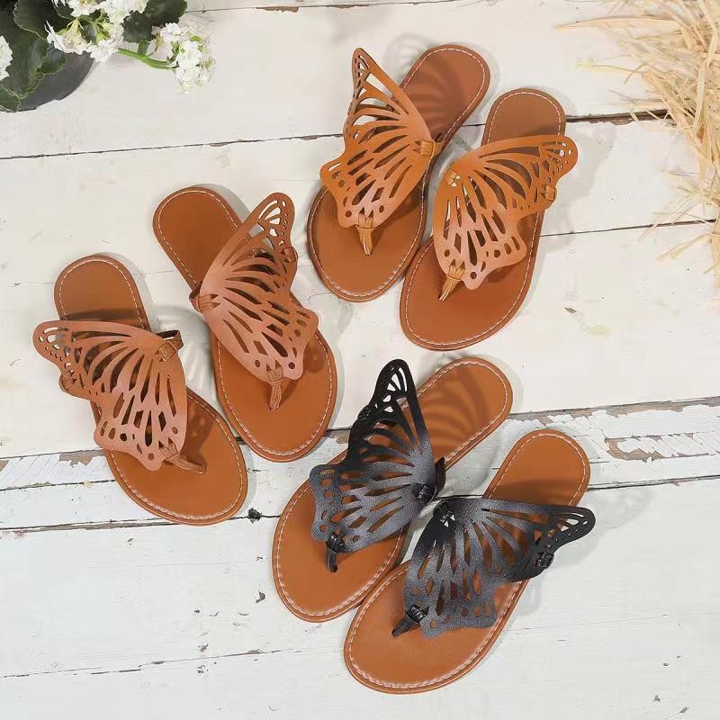 Sofia | Sandalias Vintage Planas con Diseño de Alas de Mariposa 8