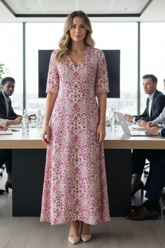 Sofía | Vestido Largo de Noche con Estampado Floral para Mujer 5